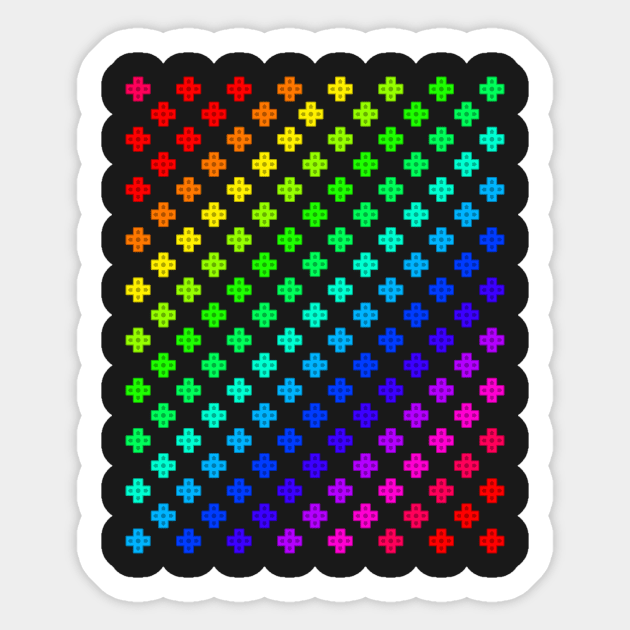 Rainbow D-PAD Sticker by cinqrouge